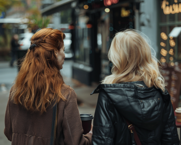 2 frauen am reden